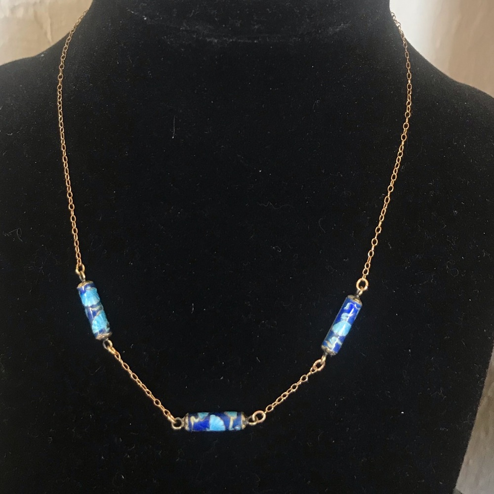 Vintage Chinese Export Enamel Bead Necklace